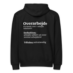 Full zip hoodie med humoristisk citat og komfortabel pasform