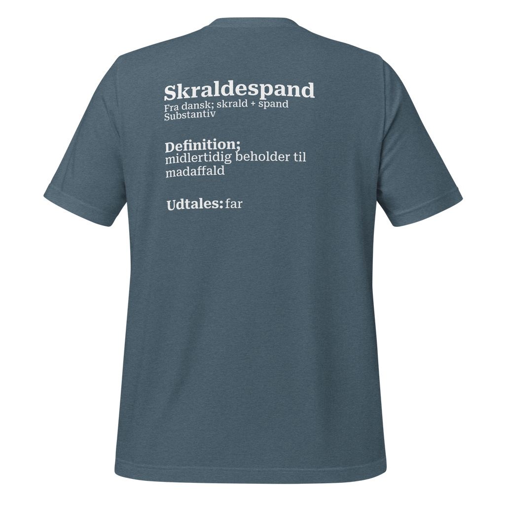 T-shirt med humoristisk citat og dansk design i blød bomuld