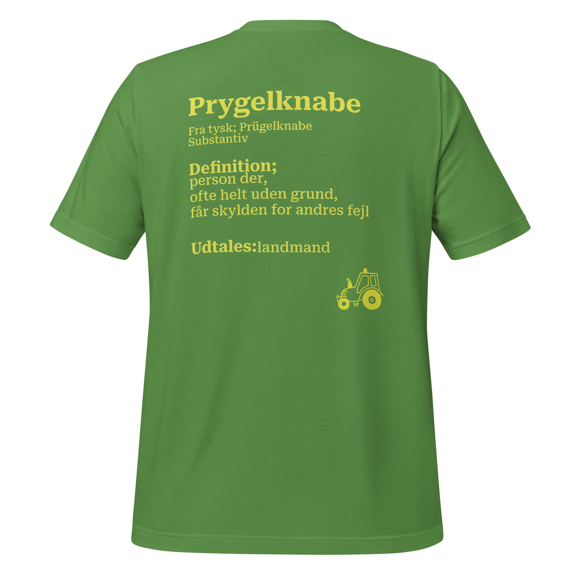 T-shirt med humoristisk citat og dansk design i blød bomuld