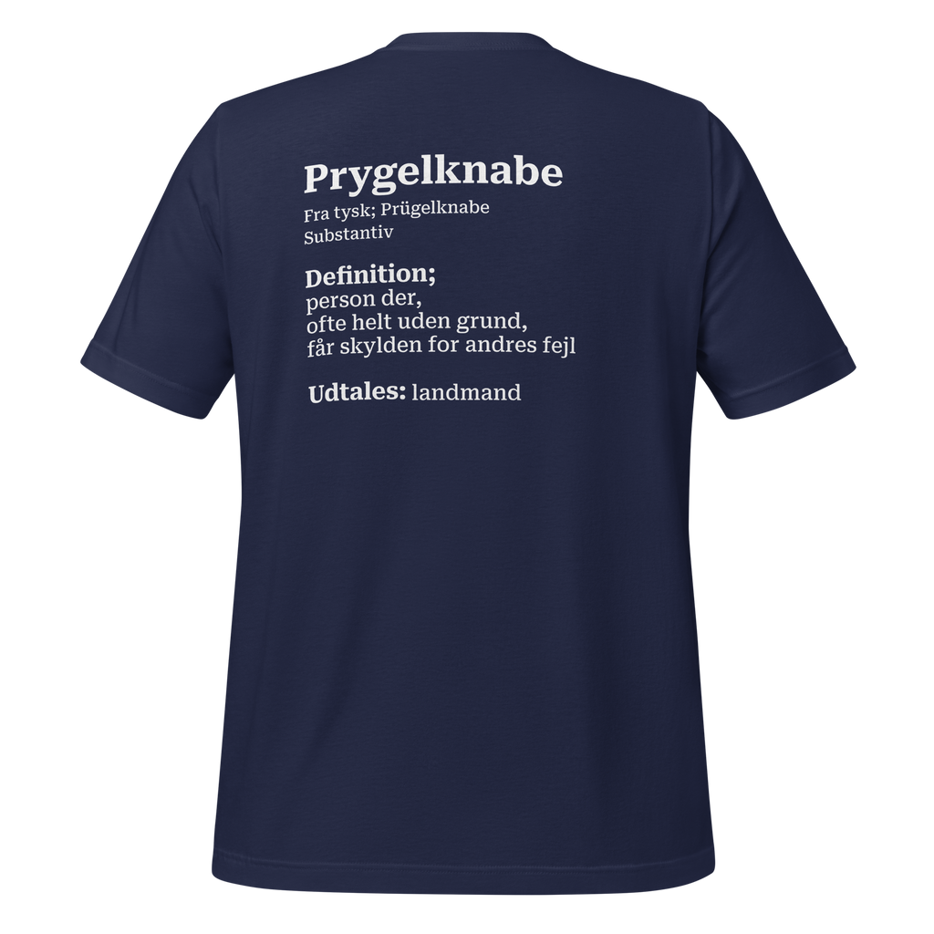 T-shirt med humoristisk citat og dansk design i blød bomuld